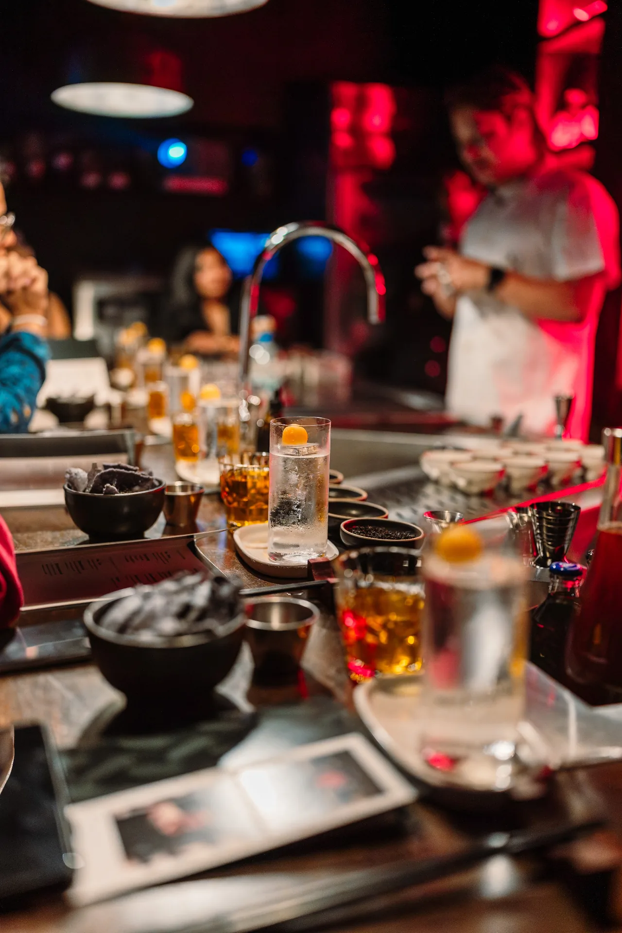 The Bunker Room, bar counter detail