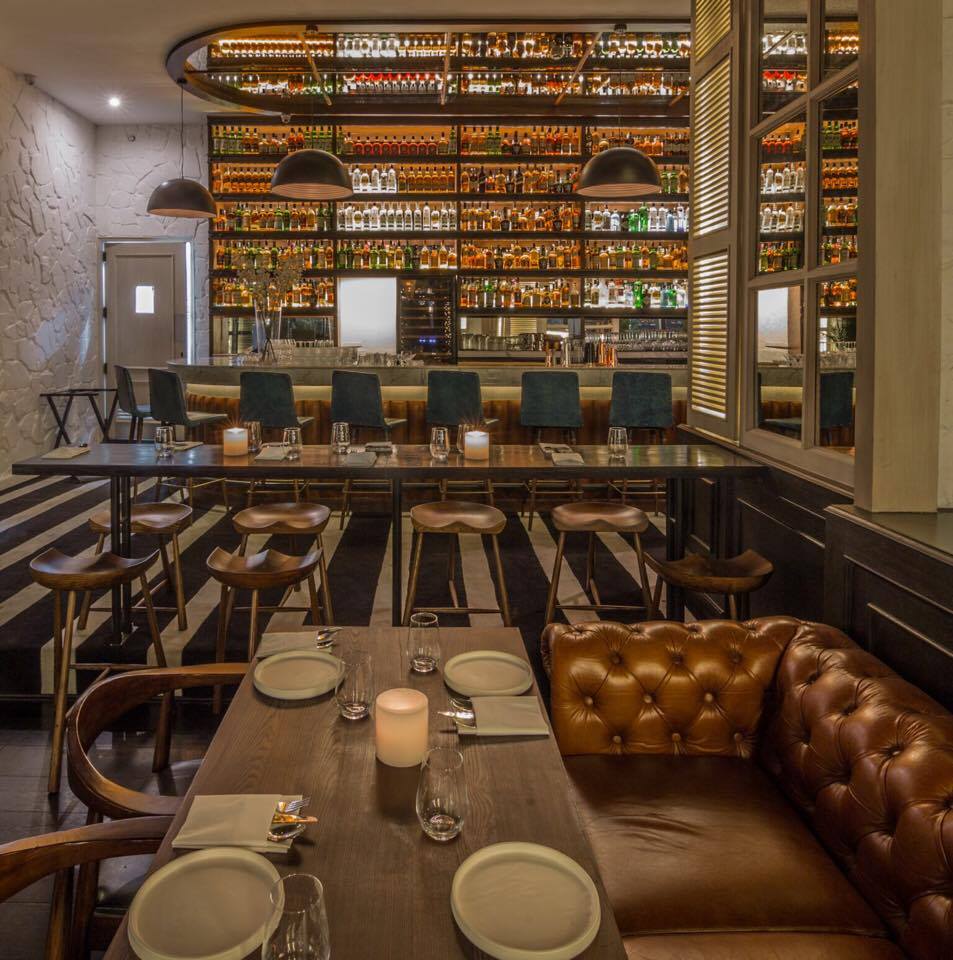 Whisky Samba, dining and bar counter